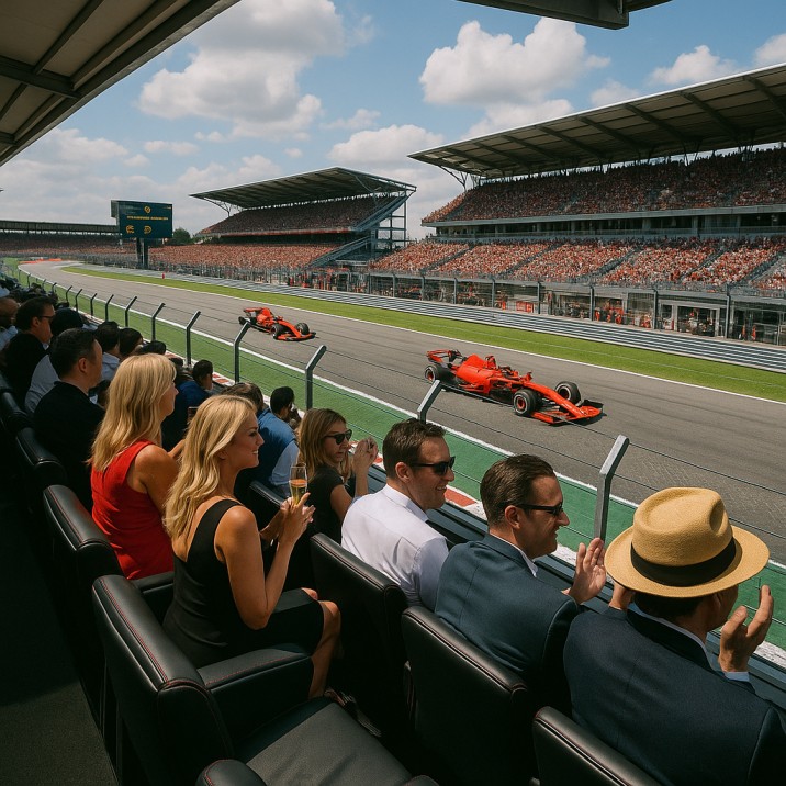 Formula 1 trackside seat